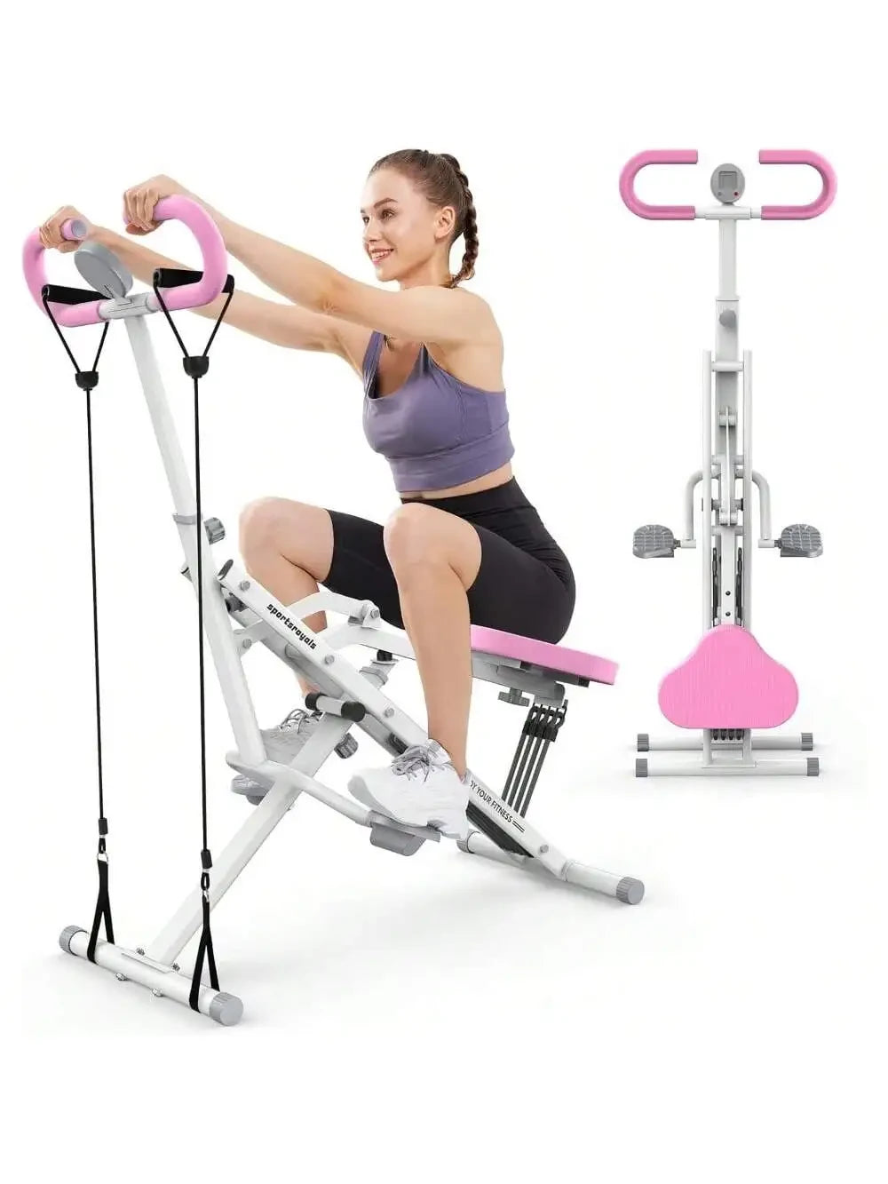 Pink Home Glute Squat Machine